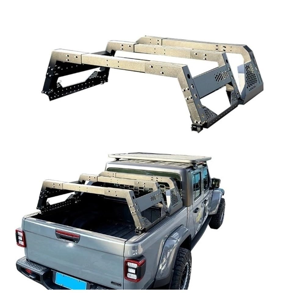ATATKRT Universal 4X4 Off Road Sports Auto Pickup Gladiator Überrollbügel Dmax Ladeflächenträger Kompatibel mit Toyotas Tacoma Overland Ladeflächenträger Frachtträger ATATKRT Universal 4X4 Off Road Sports Auto Pickup Gladiator Überrollbügel Dmax Ladeflächenträger Kompatibel mit Toyotas Tacoma Overland Ladeflächenträger Frachtträger von ATATKRT