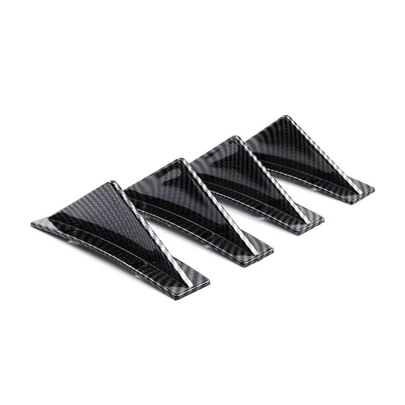 ATATKRT Universal Auto Heckstoßstangendiffusor Spoiler Abs Antikollision Kompatibel for Dodge Challenger Zubehör Bmw F36 Gran Coupé Mk6 370z Luftwiderstandsreduzierungsdiffusor(Bend Carbon Fiber) von ATATKRT