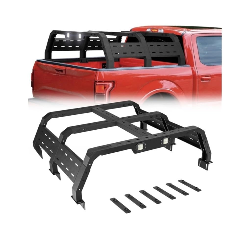ATATKRT Universal-Überrollbügelträger for Pickup-Ladeflächen, 4X4-Ladeflächenleiterträger, Dachträger, Ladeflächenträger, kompatibel mit Toyota Tacoma Tundra, kompatibel mit Wrangler JT ATATKRT Universal-Überrollbügelträger for Pickup-Ladeflächen, 4X4-Ladeflächenleiterträger, Dachträger, Ladeflächenträger, kompatibel mit Toyota Tacoma Tundra, kompatibel mit Wrangler JT von ATATKRT
