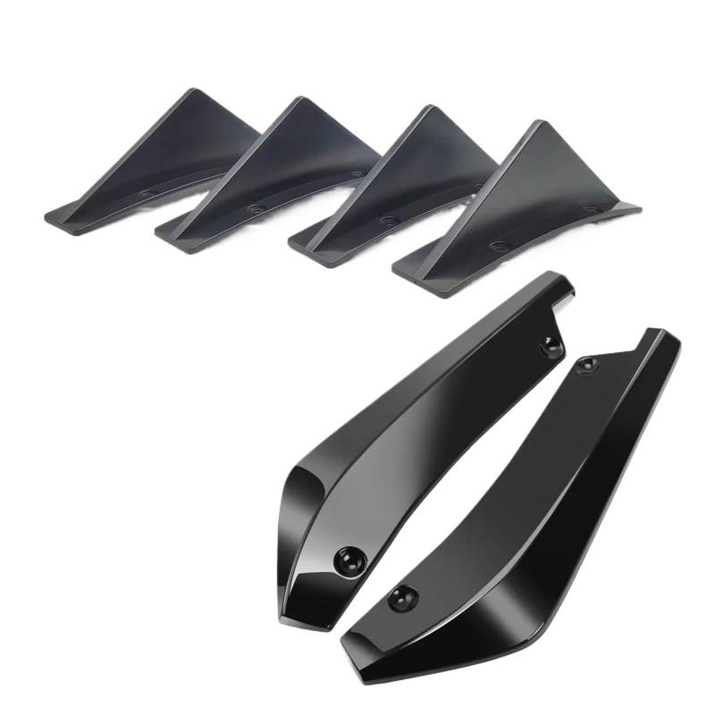 ATATKRT Universell kompatibel for Dodge Charger Challenger SXT SRT 40 cm Heckstoßstangen-Splitterabdeckung + Diffusor, Haifischflossen-Spoiler, Autozubehör, Diffusor zur Reduzierung des Luftwiderstand von ATATKRT