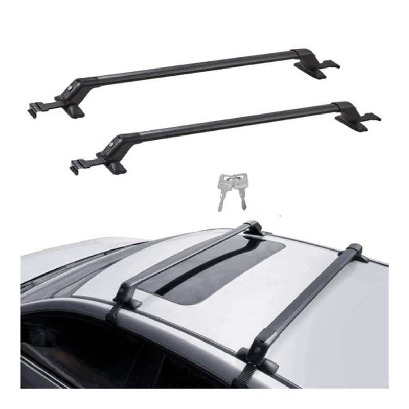 ATATKRT Universelle 41,3-Zoll-Dachträger-Querstangen aus Aluminium, passend for Dächer ohne Seitenreling, Tragkraft 155 lbs, for SUVs, Limousinen und Vans von ATATKRT