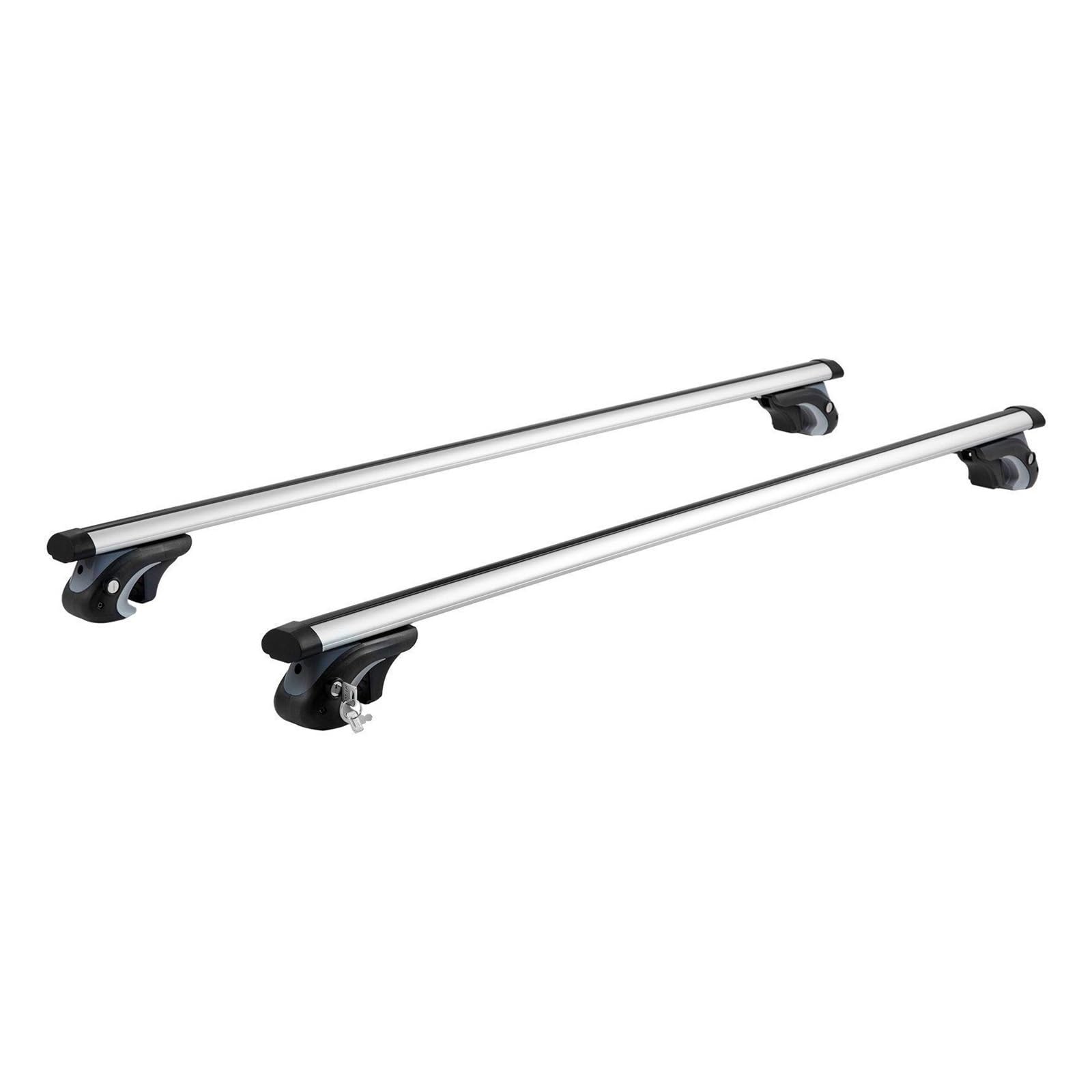 ATATKRT Universelle Dachträger-Querträger, 54" Aluminium-Dachträger-Querträger, passend for vorhandene erhöhte Seitenschienen mit Lücke, 200 lbs Tragkraft, robuste, diebstahlsichere Dachreling ATATKRT Universelle Dachträger-Querträger, 54" Aluminium-Dachträger-Querträger, passend for vorhandene erhöhte Seitenschienen mit Lücke, 200 lbs Tragkraft, robuste, diebstahlsichere Dachreling von ATATKRT