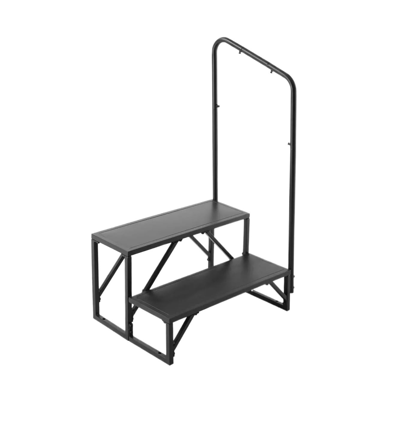 ATATKRT Wohnmobiltreppe, 2-stufige Wohnmobiltreppe, 200 kg Tragkraft, verdickter Kohlenstoffstahl, mit Handlauf, rutschfeste Stufen for sicheren EIN- und Ausstieg ATATKRT Wohnmobiltreppe, 2-stufige Wohnmobiltreppe, 200 kg Tragkraft, verdickter Kohlenstoffstahl, mit Handlauf, rutschfeste Stufen for sicheren EIN- und Ausstieg von ATATKRT