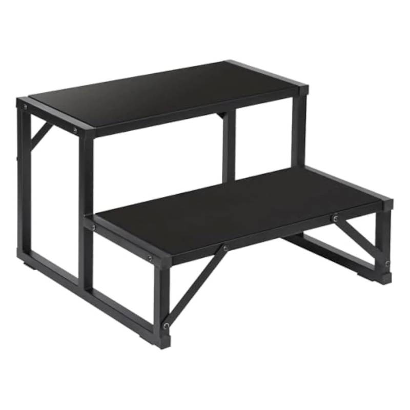 ATATKRT Wohnmobiltreppe, 2-stufiger Klapphocker for Wohnmobilanhänger, Hockerpool, rutschfeste tragbare Treppe, robuste Außentreppe for den Einsatz im Freien von ATATKRT