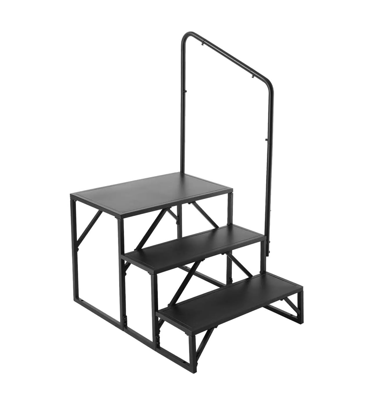 ATATKRT Wohnmobiltreppe, 3-stufige Wohnmobiltreppe, 200 kg Tragkraft, verdickter Kohlenstoffstahl, mit Handlauf, rutschfeste Stufen for sicheren EIN- und Ausstieg ATATKRT Wohnmobiltreppe, 3-stufige Wohnmobiltreppe, 200 kg Tragkraft, verdickter Kohlenstoffstahl, mit Handlauf, rutschfeste Stufen for sicheren EIN- und Ausstieg von ATATKRT