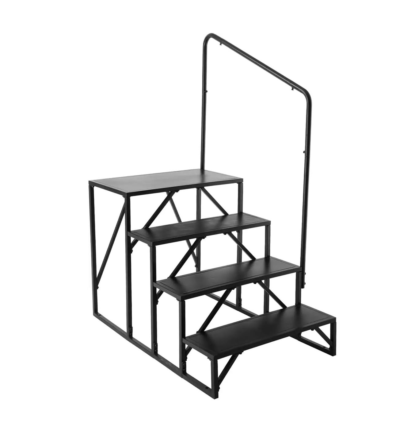 ATATKRT Wohnmobiltreppe, 4-stufige Wohnmobiltreppe, 200 kg Tragkraft, verdickter Kohlenstoffstahl, mit Handlauf, rutschfeste Stufen for sicheres EIN- und Aussteigen ATATKRT Wohnmobiltreppe, 4-stufige Wohnmobiltreppe, 200 kg Tragkraft, verdickter Kohlenstoffstahl, mit Handlauf, rutschfeste Stufen for sicheres EIN- und Aussteigen von ATATKRT