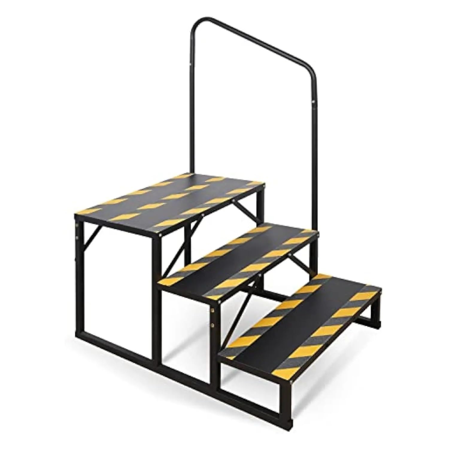 ATATKRT Wohnmobiltreppe mit Handlauf, 3-stufige stabile Plattform for Wohnmobilanhänger, Outdoor-Spa, rutschfestes, kompaktes Design, leicht zu installierende, tragbare Außentreppe, for hohe Beanspruc ATATKRT Wohnmobiltreppe mit Handlauf, 3-stufige stabile Plattform for Wohnmobilanhänger, Outdoor-Spa, rutschfestes, kompaktes Design, leicht zu installierende, tragbare Außentreppe, for hohe Beanspruc von ATATKRT