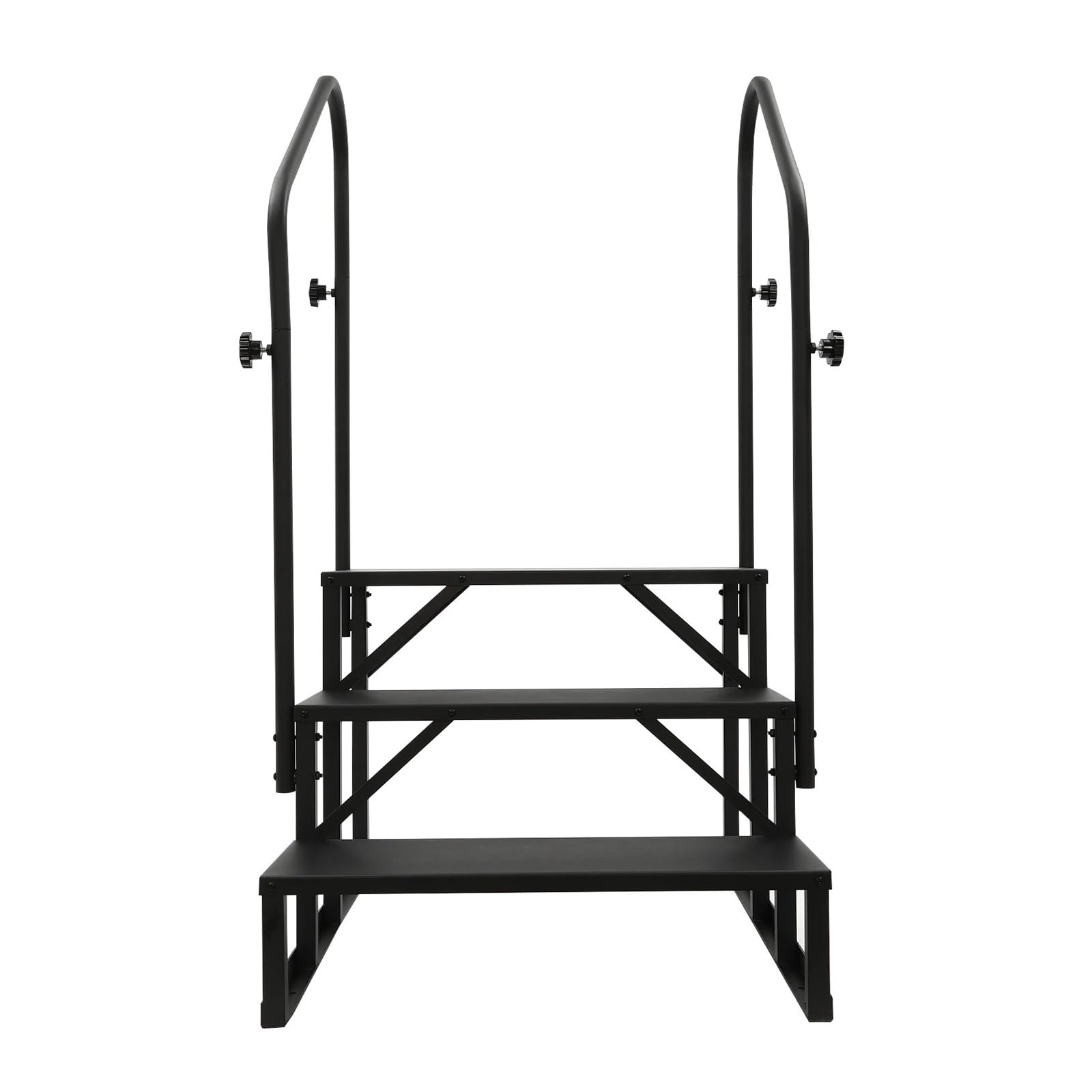 ATATKRT Wohnmobiltreppe mit Handlauf, 3-stufige stabile Plattform for Wohnwagenanhänger, rutschfestes, kompaktes Design, leicht zu installierende Außentreppe, for hohe Beanspruchung geeignet ATATKRT Wohnmobiltreppe mit Handlauf, 3-stufige stabile Plattform for Wohnwagenanhänger, rutschfestes, kompaktes Design, leicht zu installierende Außentreppe, for hohe Beanspruchung geeignet von ATATKRT