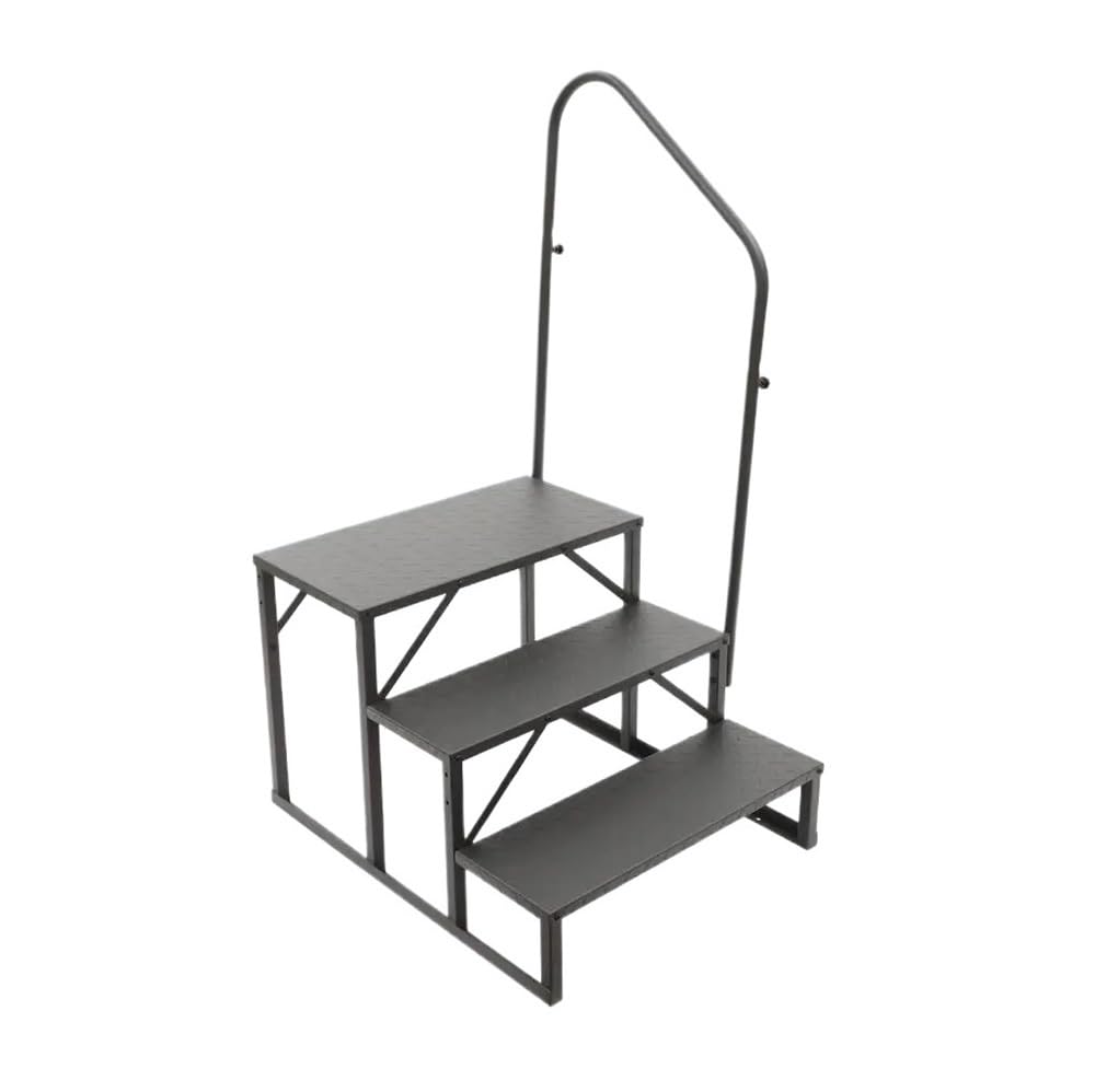 ATATKRT Wohnmobiltreppe mit Handlauf, 3-stufige stabile Plattform for Wohnwagenanhänger, rutschfestes, kompaktes Design, tragbare, einfach zu installierende Außentreppe, for den harten Einsatz ATATKRT Wohnmobiltreppe mit Handlauf, 3-stufige stabile Plattform for Wohnwagenanhänger, rutschfestes, kompaktes Design, tragbare, einfach zu installierende Außentreppe, for den harten Einsatz von ATATKRT
