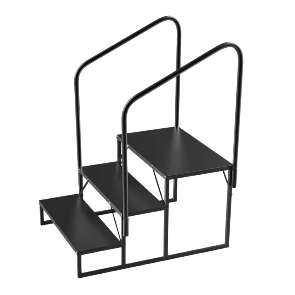 ATATKRT Wohnmobiltreppe mit Handlauf, Klapphocker for Wohnwagenanhänger, rutschfeste tragbare Treppe, höhenverstellbar for ältere Menschen/Haustiere, robuster Einsatz im Freien ATATKRT Wohnmobiltreppe mit Handlauf, Klapphocker for Wohnwagenanhänger, rutschfeste tragbare Treppe, höhenverstellbar for ältere Menschen/Haustiere, robuster Einsatz im Freien von ATATKRT