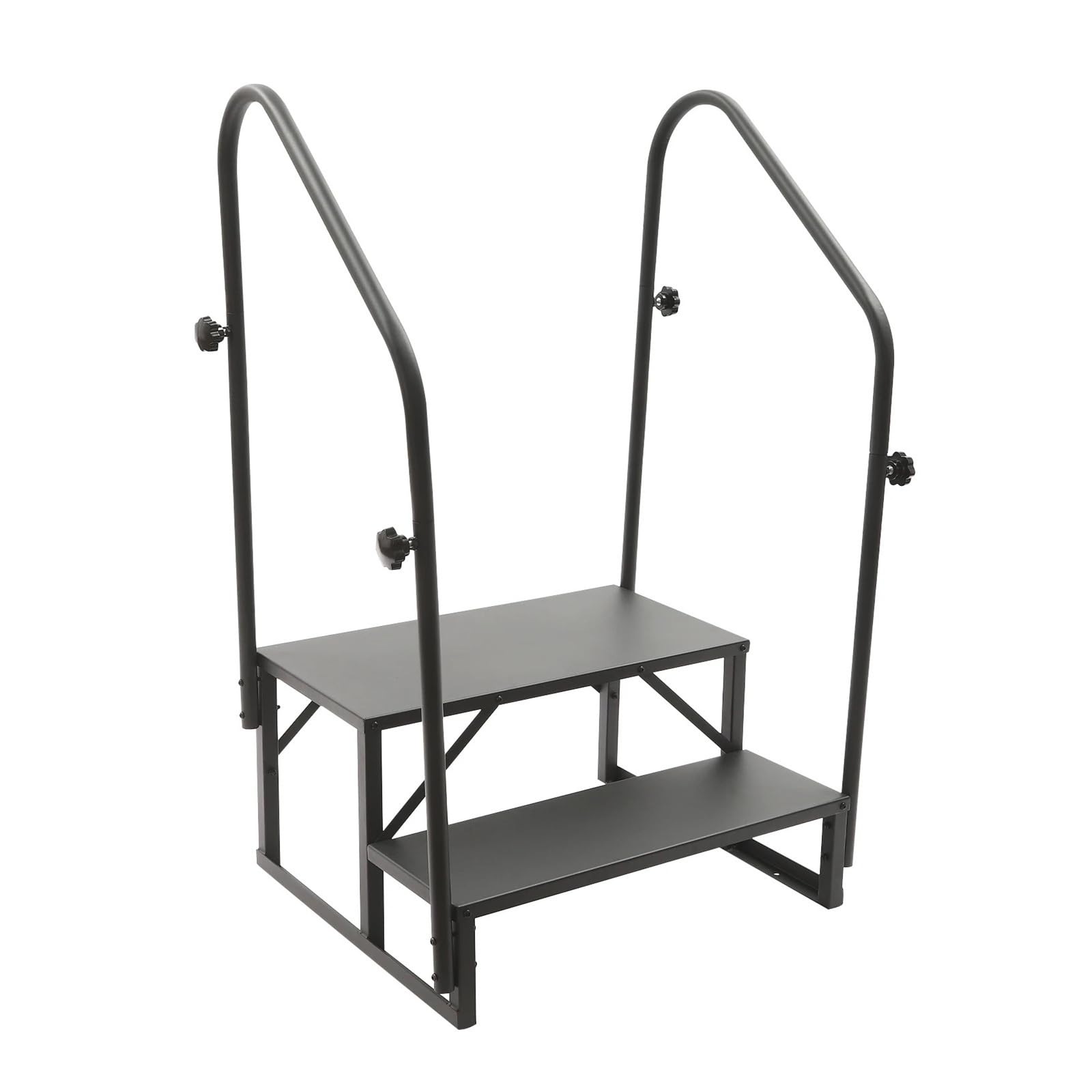 ATATKRT Wohnmobiltreppe mit Handlauf, Zweistufiger Klapphocker for Wohnmobile und Anhänger, rutschfeste Tragbare Treppe, Höhenverstellbar, Geeignet for Senioren/Haustiere, Robuster Außenbereich ATATKRT Wohnmobiltreppe mit Handlauf, Zweistufiger Klapphocker for Wohnmobile und Anhänger, rutschfeste Tragbare Treppe, Höhenverstellbar, Geeignet for Senioren/Haustiere, Robuster Außenbereich von ATATKRT