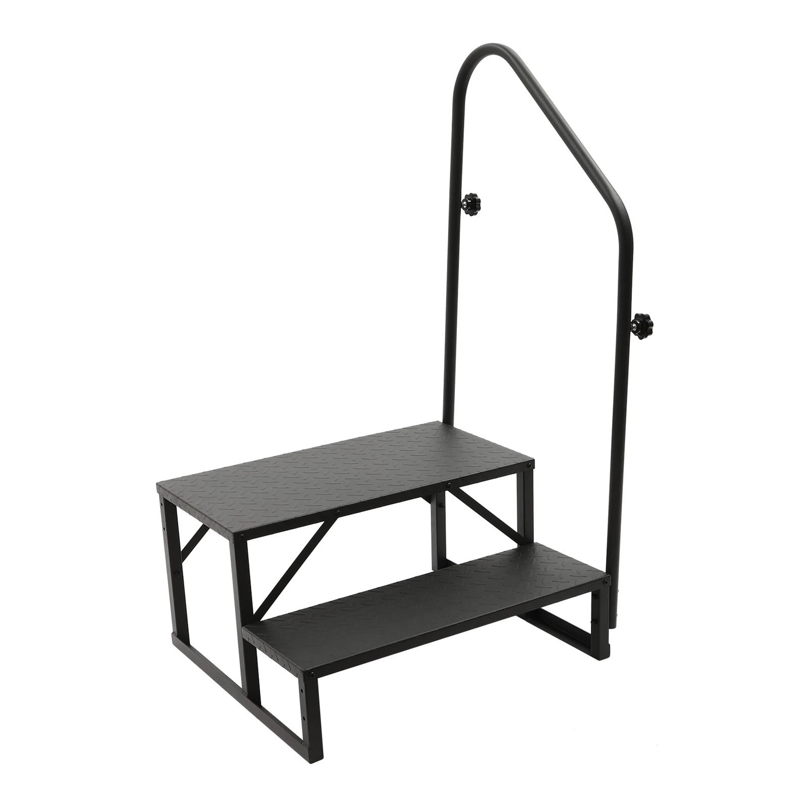 ATATKRT Wohnmobiltreppe mit Handlauf, stabile 2/3-stufige Plattform for Wohnwagenanhänger, rutschfestes, kompaktes Design, tragbare, einfach zu installierende Außentreppe, for den robusten Einsatz(2 S ATATKRT Wohnmobiltreppe mit Handlauf, stabile 2/3-stufige Plattform for Wohnwagenanhänger, rutschfestes, kompaktes Design, tragbare, einfach zu installierende Außentreppe, for den robusten Einsatz(2 S von ATATKRT