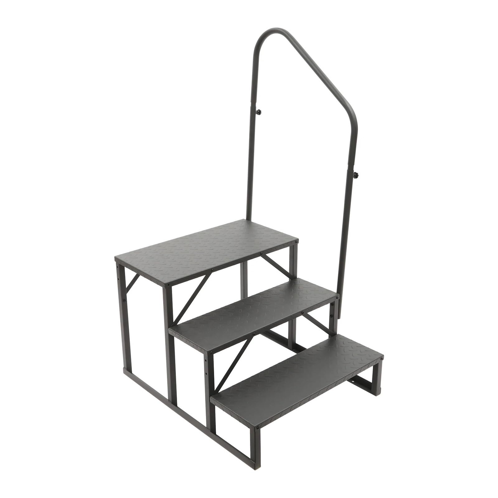 ATATKRT Wohnmobiltreppe mit Handlauf, stabile 2/3-stufige Plattform for Wohnwagenanhänger, rutschfestes, kompaktes Design, tragbare, einfach zu installierende Außentreppe, for den robusten Einsatz(3 S ATATKRT Wohnmobiltreppe mit Handlauf, stabile 2/3-stufige Plattform for Wohnwagenanhänger, rutschfestes, kompaktes Design, tragbare, einfach zu installierende Außentreppe, for den robusten Einsatz(3 S von ATATKRT