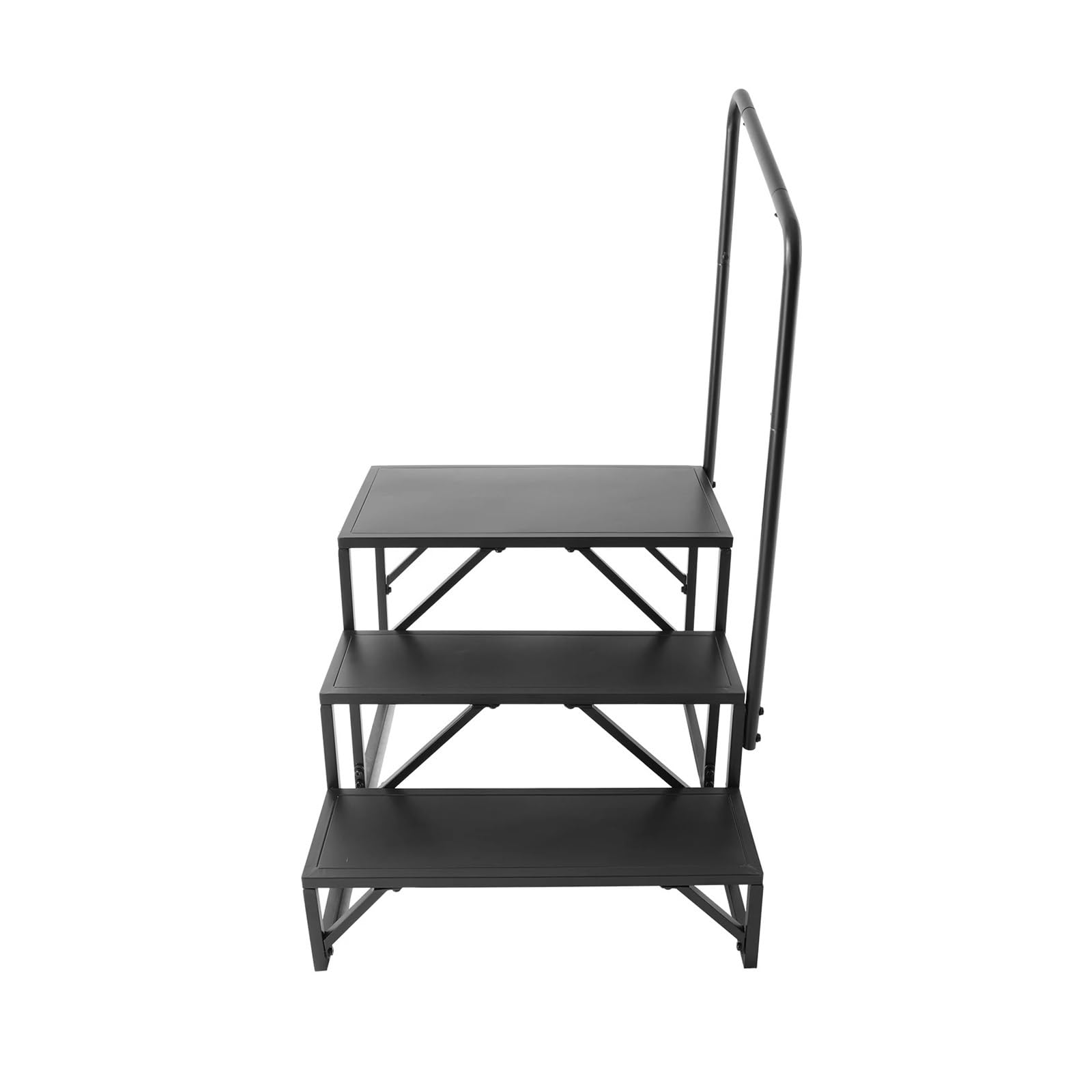 ATATKRT Wohnmobiltreppe mit Handlauf, stabile 2-/3-/4-stufige Plattform for Wohnwagenanhänger, rutschfestes, kompaktes Design, tragbare, leicht zu installierende Außentreppe, verdickter Kohlenstoffsta ATATKRT Wohnmobiltreppe mit Handlauf, stabile 2-/3-/4-stufige Plattform for Wohnwagenanhänger, rutschfestes, kompaktes Design, tragbare, leicht zu installierende Außentreppe, verdickter Kohlenstoffsta von ATATKRT