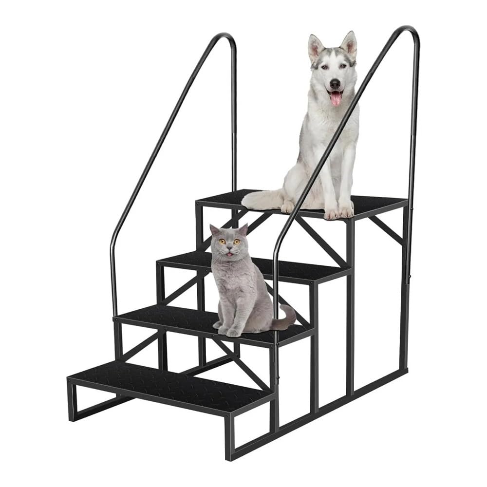 ATATKRT Wohnmobiltreppe mit Handlauf, stabile 4-stufige Plattform for Wohnmobilanhänger und Whirlpool, rutschfestes, kompaktes Design, tragbare, leicht zu installierende Außentreppe, for den robusten ATATKRT Wohnmobiltreppe mit Handlauf, stabile 4-stufige Plattform for Wohnmobilanhänger und Whirlpool, rutschfestes, kompaktes Design, tragbare, leicht zu installierende Außentreppe, for den robusten von ATATKRT
