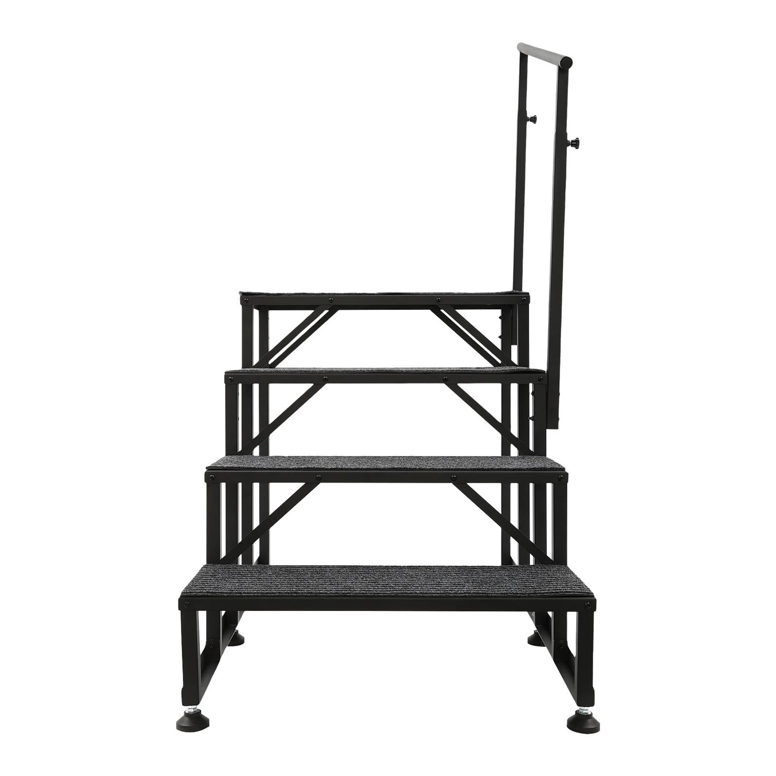 ATATKRT Wohnmobiltreppe mit Handlauf, stabile 4-stufige Plattform for Wohnwagenanhänger, rutschfestes, kompaktes Design, tragbare, einfach zu installierende Außentreppe, for den harten Einsatz ATATKRT Wohnmobiltreppe mit Handlauf, stabile 4-stufige Plattform for Wohnwagenanhänger, rutschfestes, kompaktes Design, tragbare, einfach zu installierende Außentreppe, for den harten Einsatz von ATATKRT