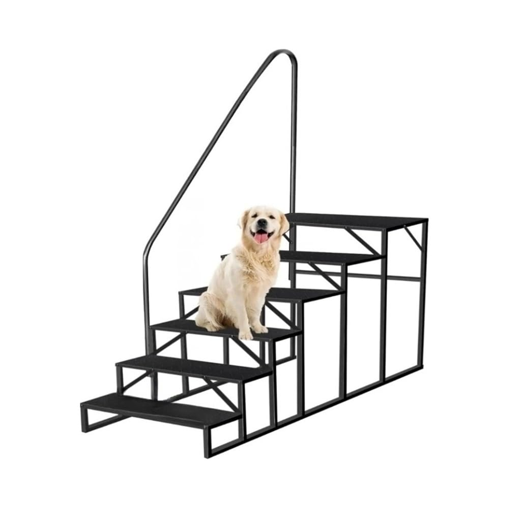 ATATKRT Wohnmobiltreppe mit Handlauf, stabile 6-stufige Plattform for Wohnmobilanhänger, Mobilheim, rutschfestes, kompaktes Design, tragbare, einfach zu installierende Außentreppe, for den robusten Ei ATATKRT Wohnmobiltreppe mit Handlauf, stabile 6-stufige Plattform for Wohnmobilanhänger, Mobilheim, rutschfestes, kompaktes Design, tragbare, einfach zu installierende Außentreppe, for den robusten Ei von ATATKRT