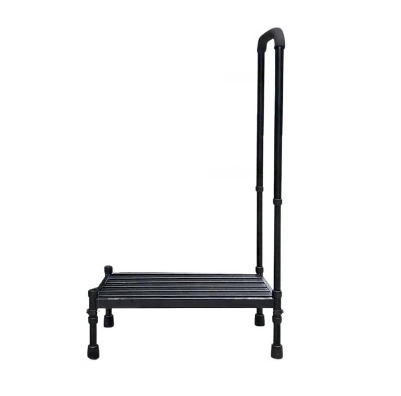 ATATKRT Wohnmobiltreppe mit Handlauf, stabile Plattform for Wohnmobilanhänger, rutschfestes, kompaktes Design, einfach zu installierende Außentreppe, robuster Tritthocker von ATATKRT