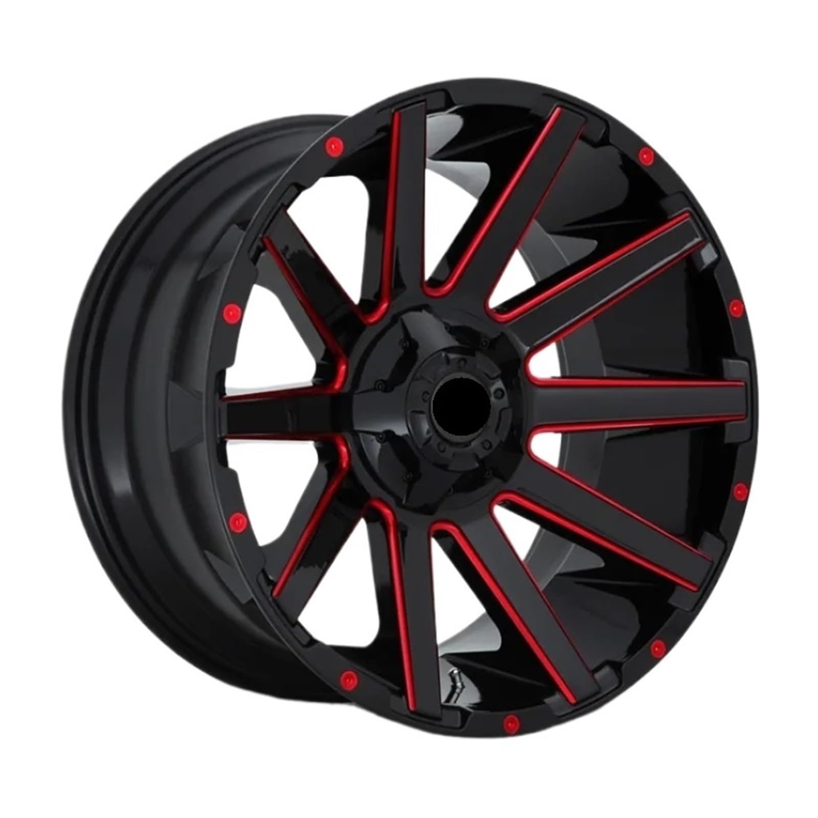 ATATKTHTys 1 Stück Custom Offroad-Räder 5x130 5x120 6x139,7 18 20 21 22 24 26 Zoll Kompatibel for Jeep Chevrolet C10 SUV-Lkw-Räder(A,20x9j-10j(one)) von ATATKTHTys