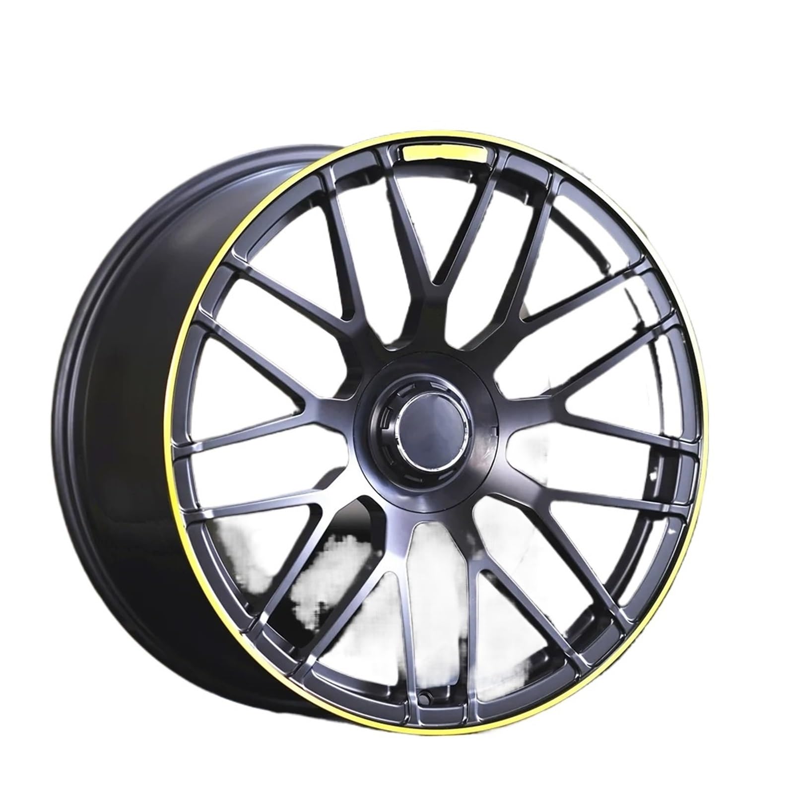 ATATKTHTys 1 stücke Benutzerdefinierte 18 19 20 21 22 Zoll Schmiederäder Aluminiumlegierung Autofelgen Kompatibel for Benz AMG(YELLOW1_18IN.) von ATATKTHTys
