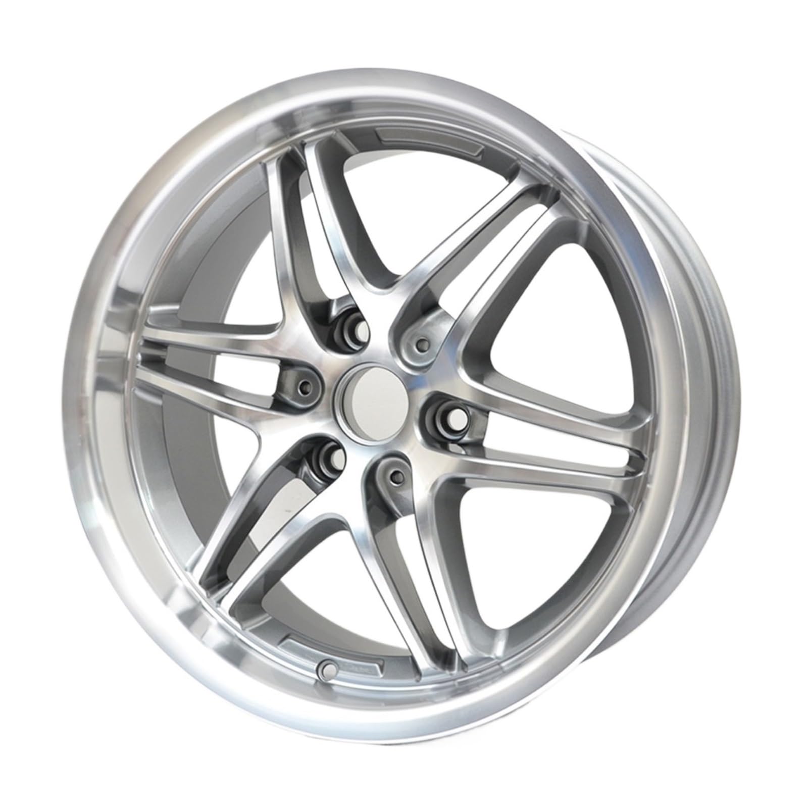 ATATKTHTys 1 stücke Kompatibel for Smart451 16 "17" 3 * 112 for Smart Fortwo Vorne Und Hinten Mit Custom Aluminium Legierung Räder(SILVER_16IN.) von ATATKTHTys