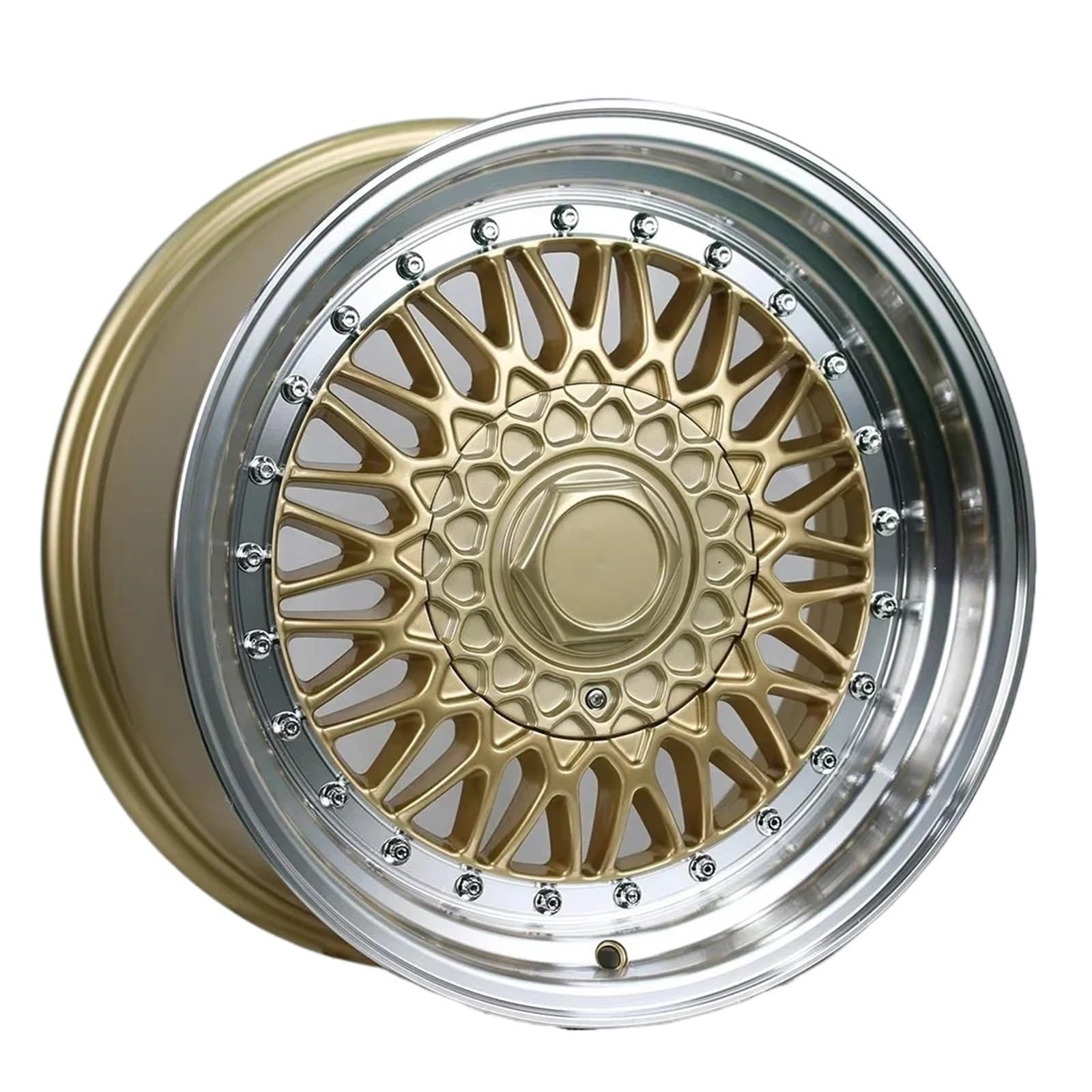 ATATKTHTys 2 Stück Custom Car Rism Räder 15 16 17 18 Zoll Aluminium Schmiedefelgen 4 5 8 10 Löcher Auto Alufelge M1008 for BBS Felgen(Type 2) von ATATKTHTys