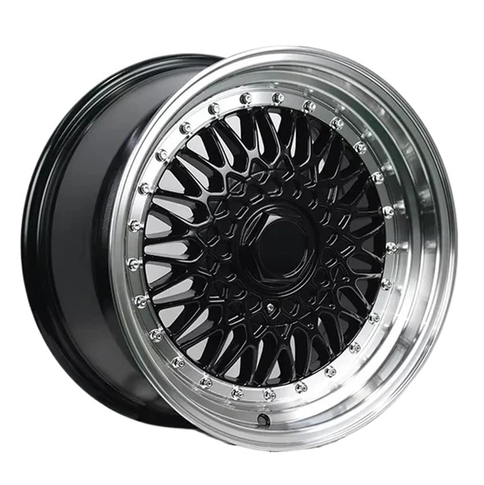 ATATKTHTys 2 Stück Custom Car Rism Räder 15 16 17 18 Zoll Aluminium Schmiedefelgen 4 5 8 10 Löcher Auto Alufelge M1008 for BBS Felgen(Type 4) von ATATKTHTys