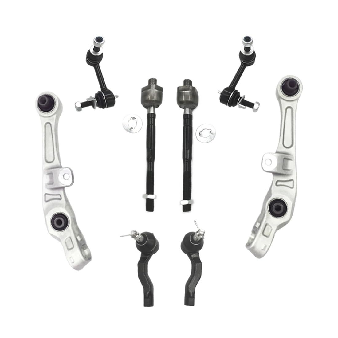 ATATKTHTys 8-teiliges vorderes unteres Querlenker-Stabilisator-Verbindungsstück for die Aufhängung, kompatibel mit Infiniti G35 RWD Nissan 350Z 2003–2009 ATATKTHTys 8-teiliges vorderes unteres Querlenker-Stabilisator-Verbindungsstück for die Aufhängung, kompatibel mit Infiniti G35 RWD Nissan 350Z 2003–2009 von ATATKTHTys