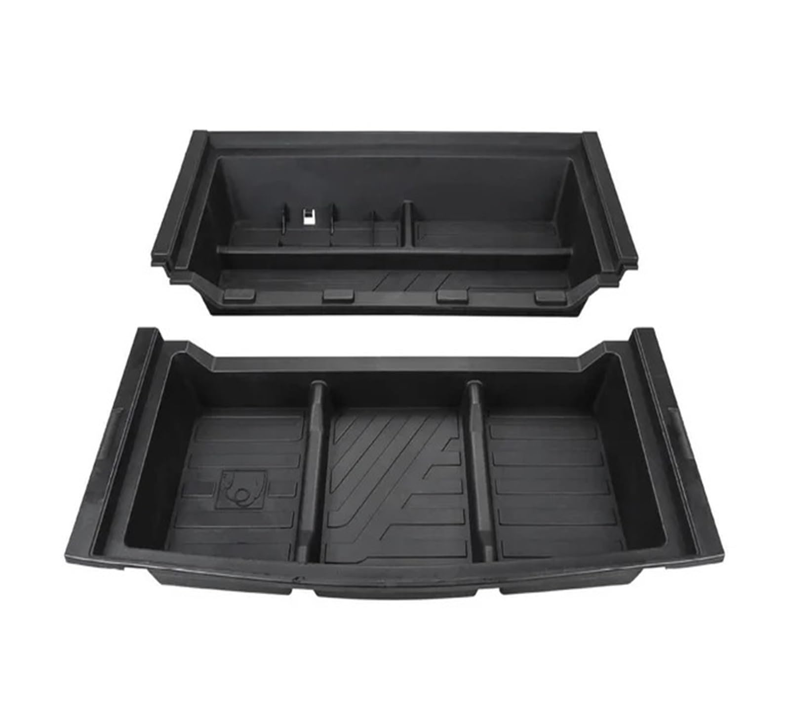 ATATKTHTys ABS-Aufbewahrungsbox for den hinteren Kofferraum, kompatibel mit VW ID.4 CROZZ ID4 X 2024–2021 ID4, Zubehör for die Aufbewahrung von Frachtkoffern(2PCS Large Size) von ATATKTHTys