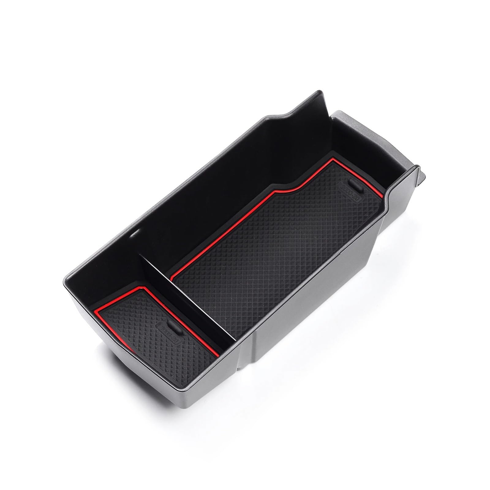 ATATKTHTys Armlehnen-Aufbewahrungsbox Kompatibel Kompatibel for Peugeot 208 2008 E-208 E-2008 GT 2019–2024 Center Console Tray Organizer Innenzubehör(NEW208 2008 Box RED) von ATATKTHTys