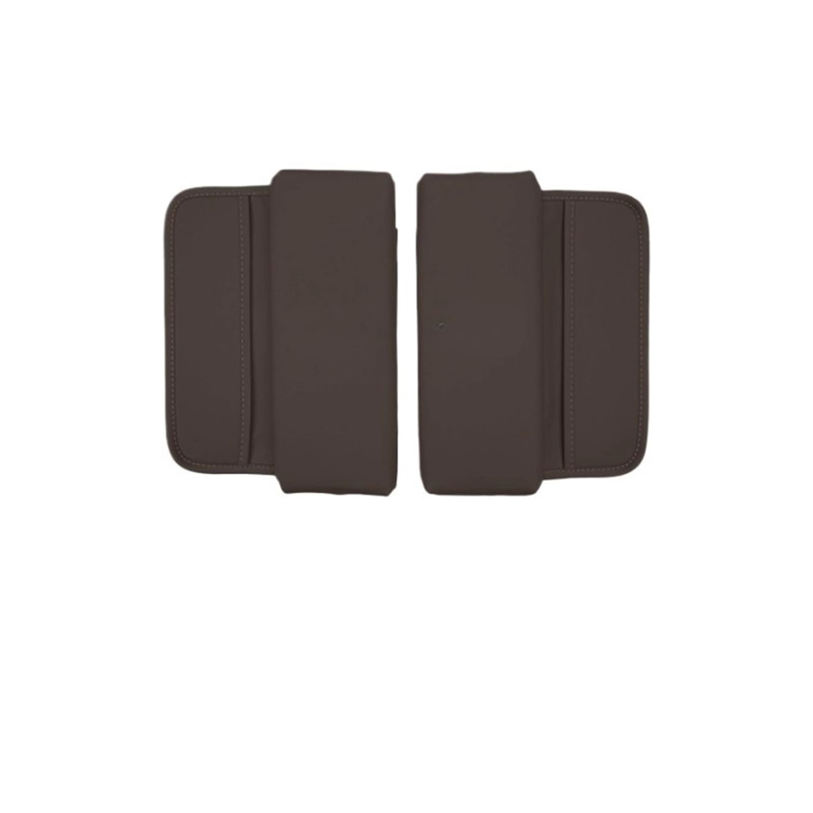 ATATKTHTys Auto-Armlehnenkissen, Mittelkonsole, Armlehnenbox, geteiltes Pad, kompatibel mit Coupé G70 G80 G90 GV60 GV70 GV80 EV BH GV90(Brown-1pair) von ATATKTHTys