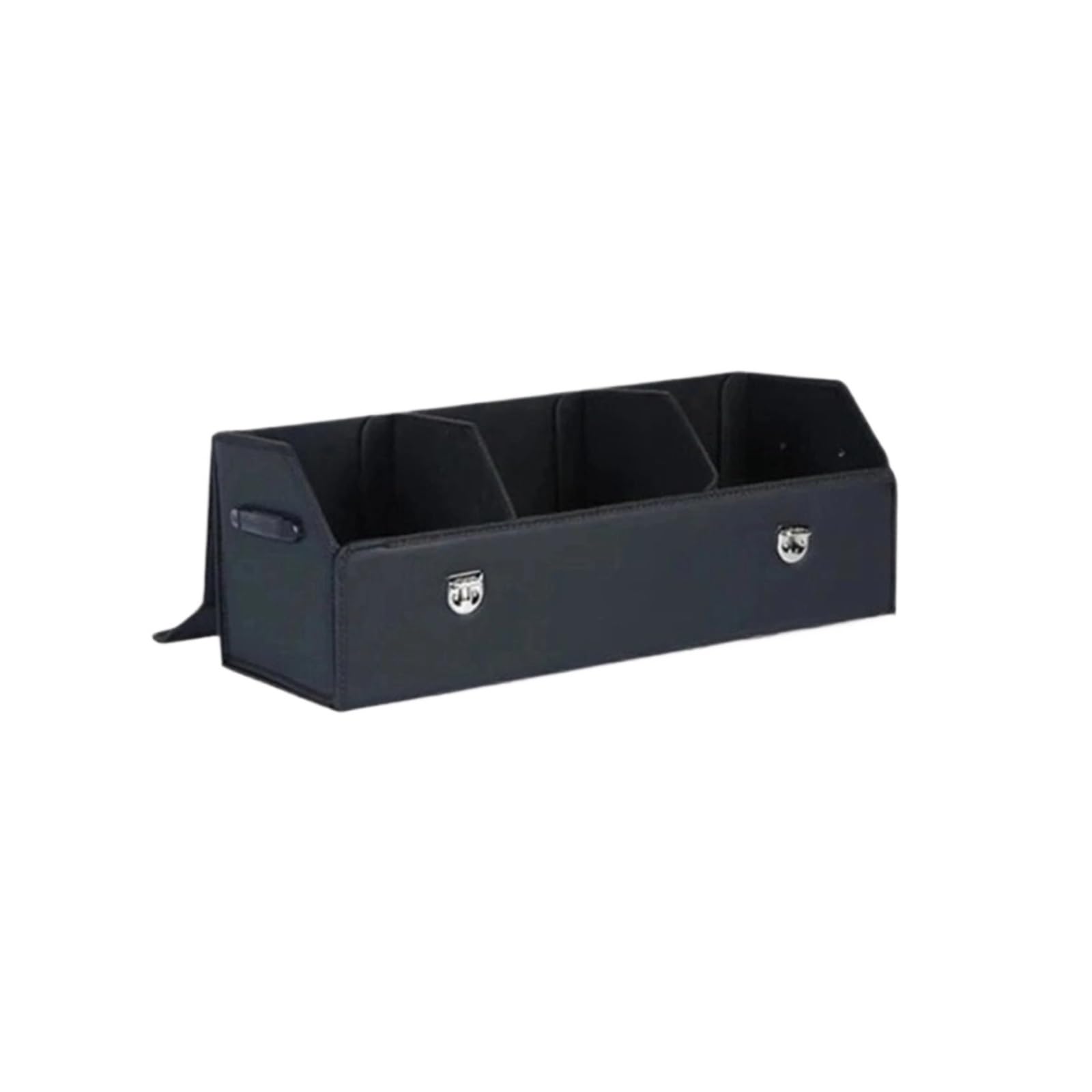 ATATKTHTys Auto Trunk Organizer Box Große Kapazität Auto Multiues Werkzeuge Lagerung Tasche Verstauen Aufräumen Leder(Black Large) von ATATKTHTys