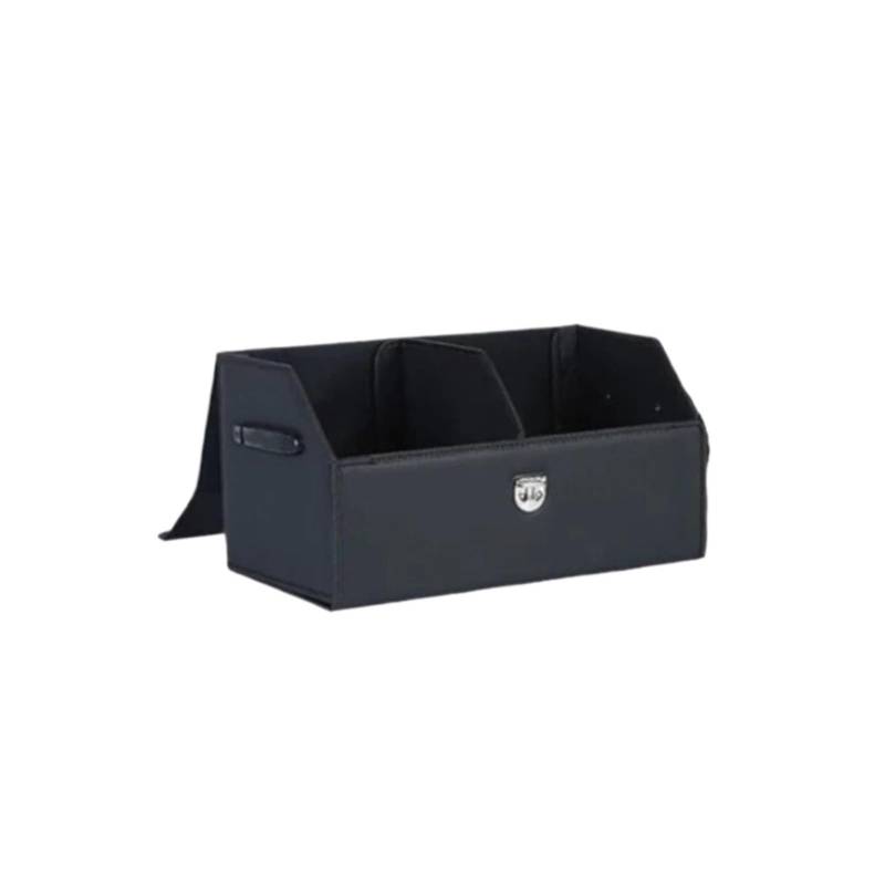 ATATKTHTys Auto Trunk Organizer Box Große Kapazität Auto Multiues Werkzeuge Lagerung Tasche Verstauen Aufräumen Leder(Black Medium) von ATATKTHTys