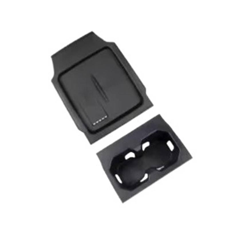 ATATKTHTys Auto-Zentralsteuerung Getränkehalter Schutzpolster Armlehne Aufbewahrungsbox Kompatibel for Chery JAECOO J6 Icar 03 I-CAR 03 2024 2025 Autozubehör(2WD Black) von ATATKTHTys