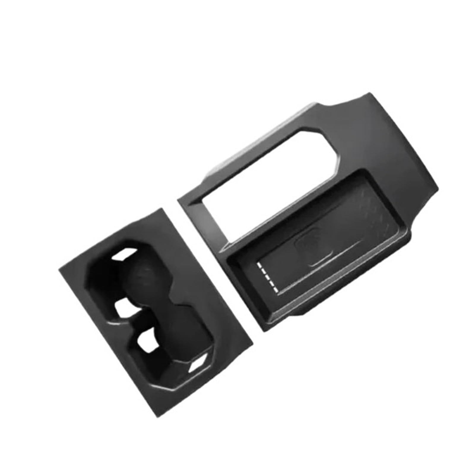 ATATKTHTys Auto-Zentralsteuerung Getränkehalter Schutzpolster Armlehne Aufbewahrungsbox Kompatibel for Chery JAECOO J6 Icar 03 I-CAR 03 2024 2025 Autozubehör(4WD Black) von ATATKTHTys