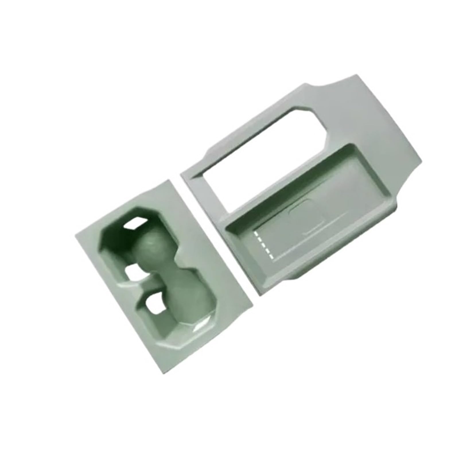 ATATKTHTys Auto-Zentralsteuerung Getränkehalter Schutzpolster Armlehne Aufbewahrungsbox Kompatibel for Chery JAECOO J6 Icar 03 I-CAR 03 2024 2025 Autozubehör(4WD Green) von ATATKTHTys