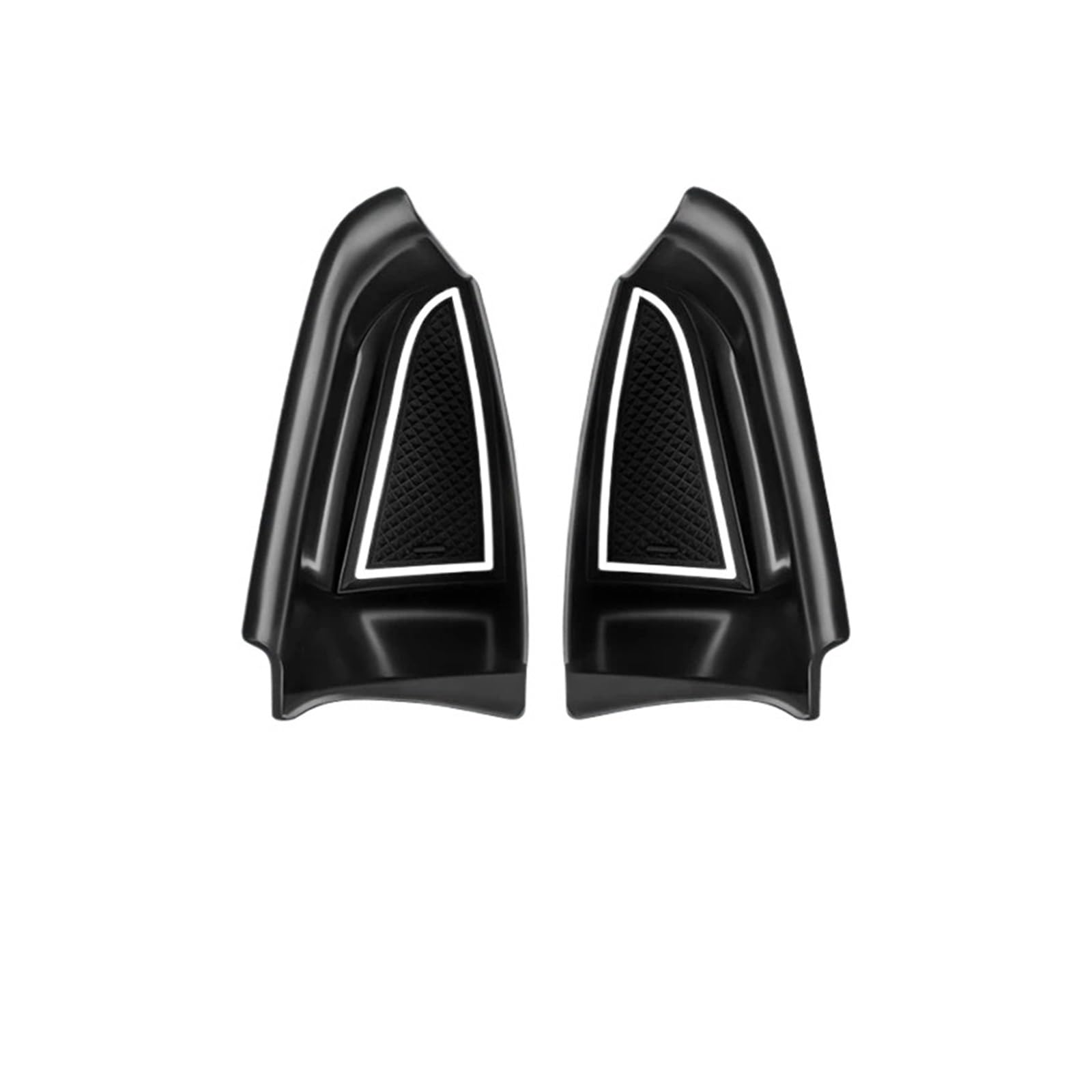 ATATKTHTys Autoinnenseite Vorne Hinten Türgriff Armlehnen Aufbewahrungsbox Fach Kompatibel for Porsche Panamera 2017 2018 2019 2020 2021 2022 2023 2024(Loog Front 2PCS) von ATATKTHTys