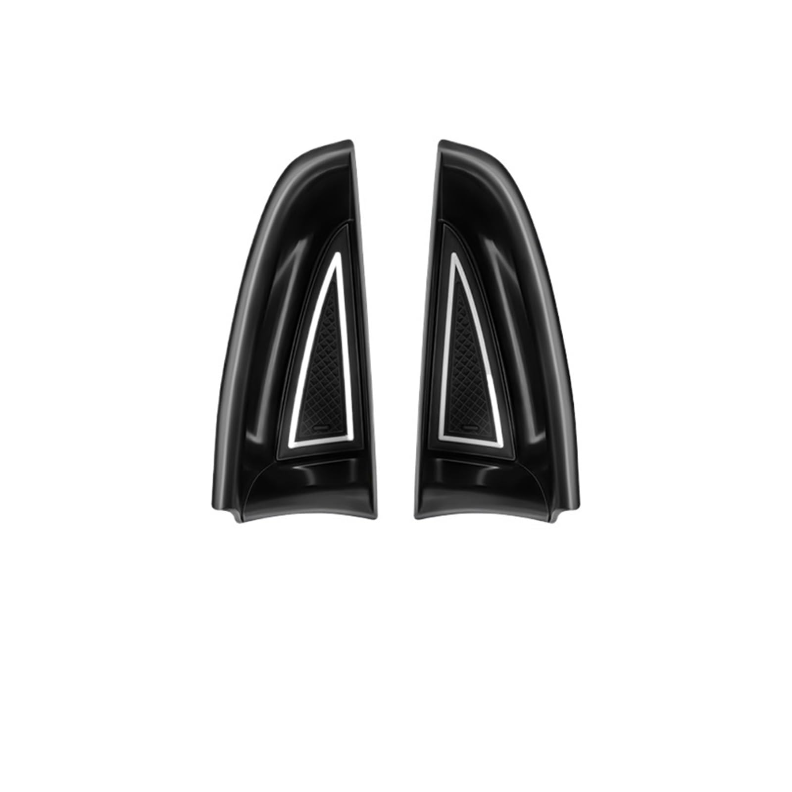ATATKTHTys Autoinnenseite Vorne Hinten Türgriff Armlehnen Aufbewahrungsbox Fach Kompatibel for Porsche Panamera 2017 2018 2019 2020 2021 2022 2023 2024(Loog Rear 2PCS) von ATATKTHTys