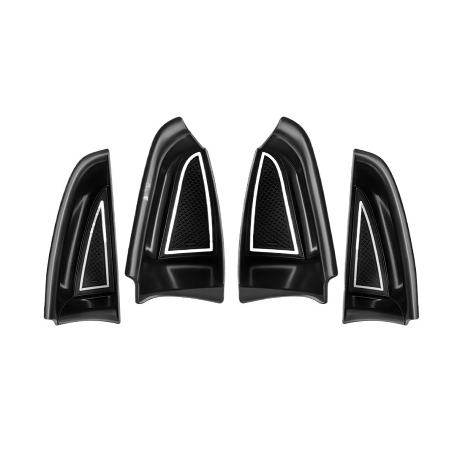 ATATKTHTys Autoinnenseite Vorne Hinten Türgriff Armlehnen Aufbewahrungsbox Fach Kompatibel for Porsche Panamera 2017 2018 2019 2020 2021 2022 2023 2024(Standard 4PCS) von ATATKTHTys