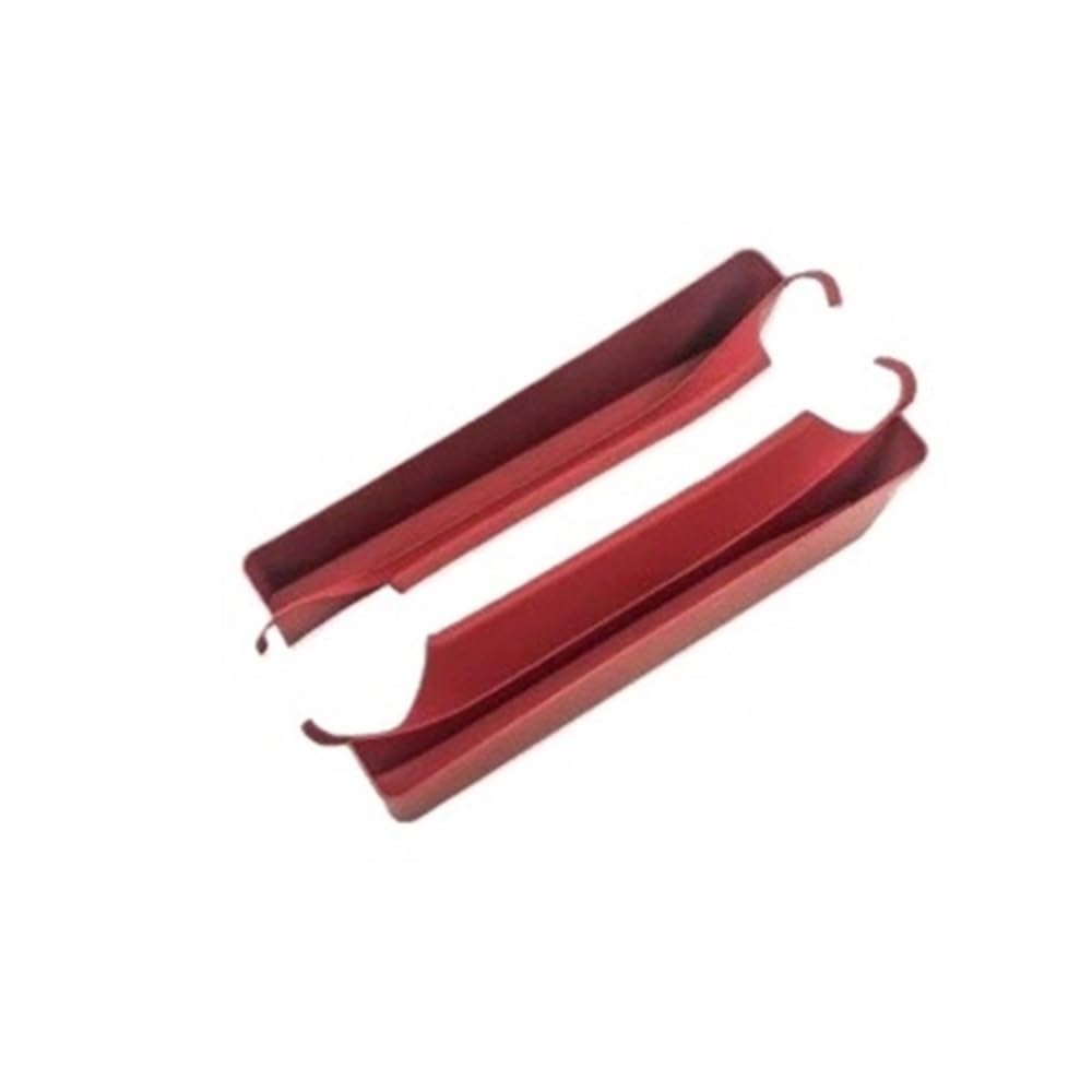 ATATKTHTys Center Console Gap Organizer Auto Mittelarmlehne Aufbewahrungsbox Zubehör Kompatibel for Porsche Cayenne 2018 2019 2020 2021 2022 2023 2024(Red 1 Pair) von ATATKTHTys