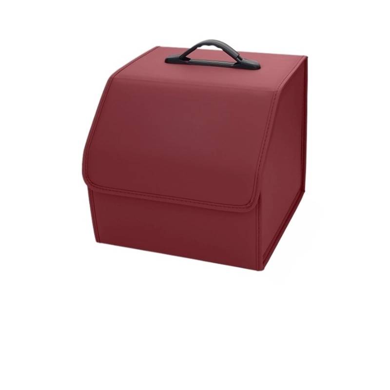 ATATKTHTys Kofferraum-Organizer, Aufbewahrungsbox, Leder, Camping, zusammenklappbar, Gepäckkoffer, kompatibel mit Audi Q5 Q7 Q3 A3 A4 A6 A5 A1 S1 S3 S4 RS5 RS6 A7 A8 Q2 R(Red-S-1pc) von ATATKTHTys