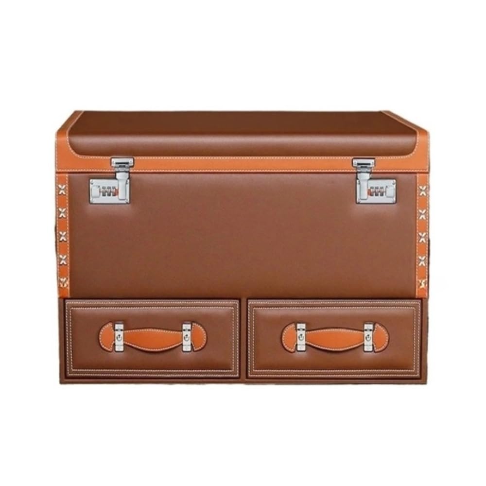 ATATKTHTys Kofferraum-Organizer-Box mit großer Kapazität, Aufbewahrungstasche for Auto-Mehrzweckwerkzeuge, for Verstauen, Aufräumen, Zusammenklappen for Aufbewahrungsbox(Light Brown) von ATATKTHTys