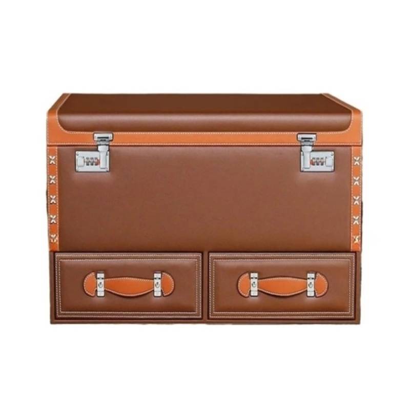 ATATKTHTys Kofferraum-Organizer-Box mit großer Kapazität, Aufbewahrungstasche for Auto-Mehrzweckwerkzeuge, for Verstauen, Aufräumen, Zusammenklappen for Aufbewahrungsbox(Light Brown) von ATATKTHTys