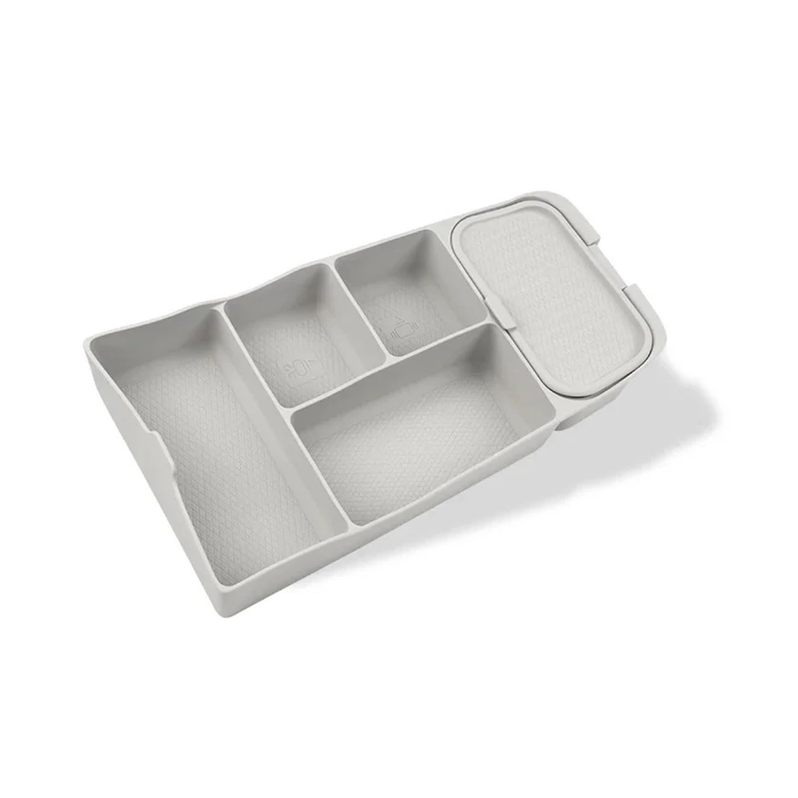 ATATKTHTys Kompatibel for DENZA D9 2022-2024 Auto Zentrale Armlehne Unten Lagerung Box(Gray1) von ATATKTHTys