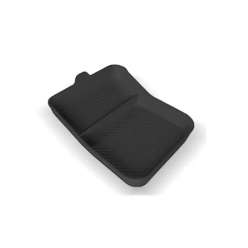ATATKTHTys Kompatibel mit Tesla Model S/X 2021–2024, Organizer-Ablagefach for die Mittelkonsole, Aufbewahrungsbox for die Armlehne aus Silikon, Innenzubehör(Black A 1pcs) von ATATKTHTys