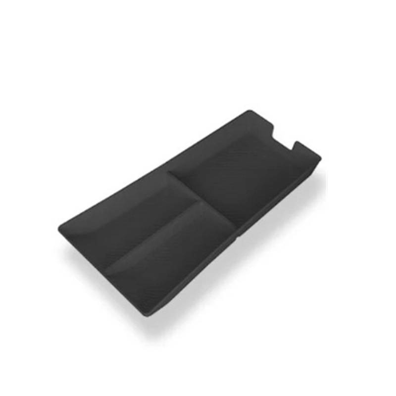 ATATKTHTys Kompatibel mit Tesla Model S/X 2021–2024, Organizer-Ablagefach for die Mittelkonsole, Aufbewahrungsbox for die Armlehne aus Silikon, Innenzubehör(Black B 1pcs) von ATATKTHTys