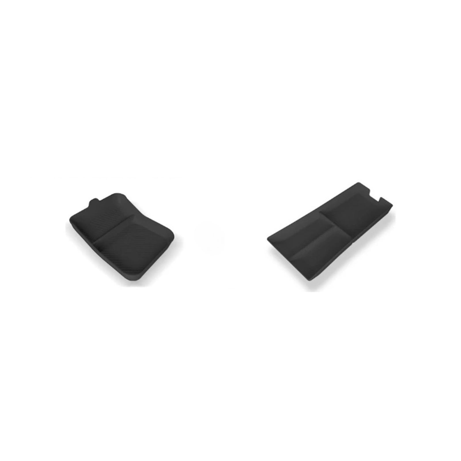 ATATKTHTys Kompatibel mit Tesla Model S/X 2021–2024, Organizer-Ablagefach for die Mittelkonsole, Aufbewahrungsbox for die Armlehne aus Silikon, Innenzubehör(Black C 2pcs) von ATATKTHTys