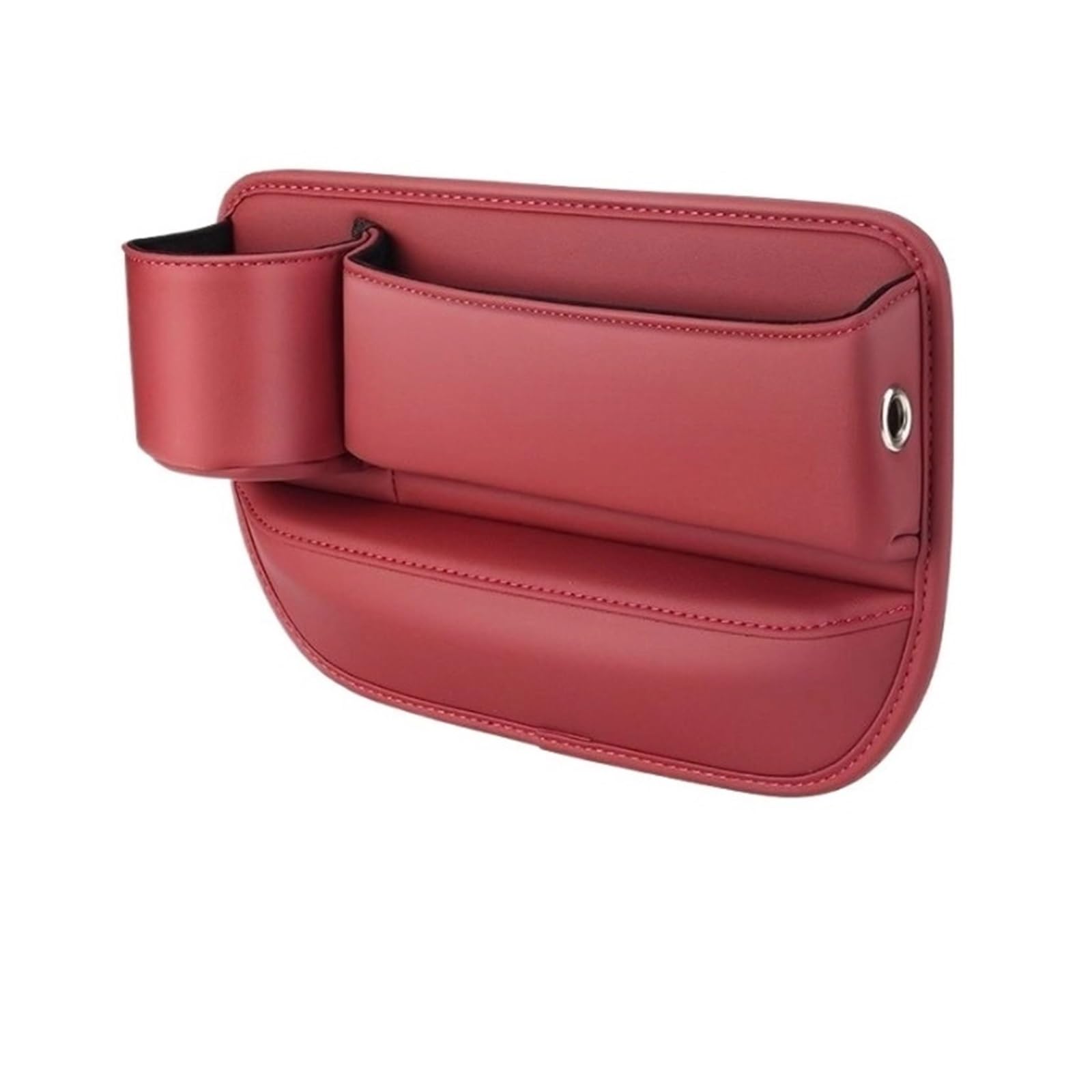 ATATKTHTys Leder-Organizer for Autositzlücken, seitliche Aufbewahrungsbox, Füller, seitliche Aufbewahrungstasche mit Getränkehalter, kompatibel mit BYD-Autozubehör(A4) von ATATKTHTys