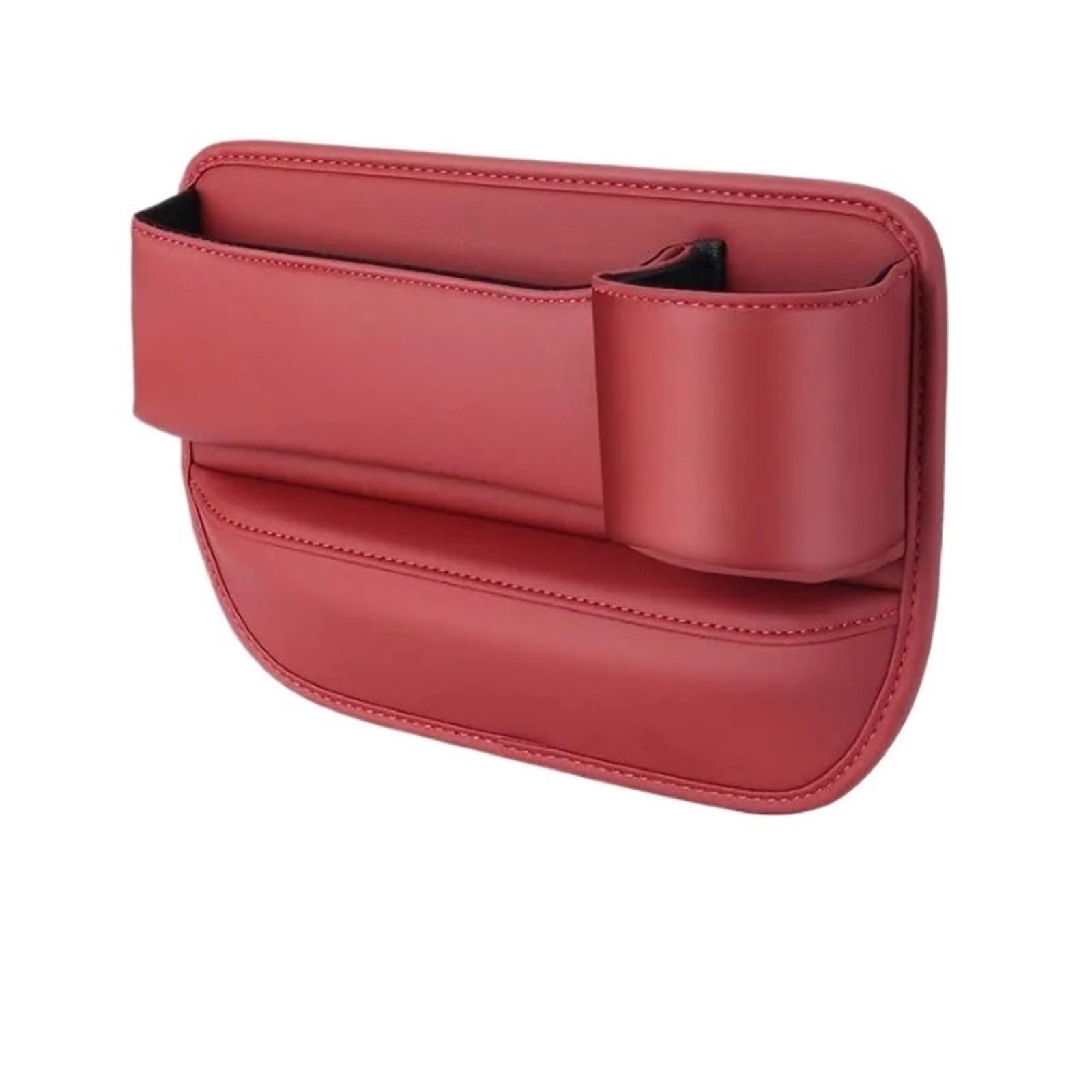 ATATKTHTys Leder-Organizer for Autositzlücken, seitliche Aufbewahrungsbox, Füller, seitliche Aufbewahrungstasche mit Getränkehalter, kompatibel mit BYD-Autozubehör(A8) von ATATKTHTys