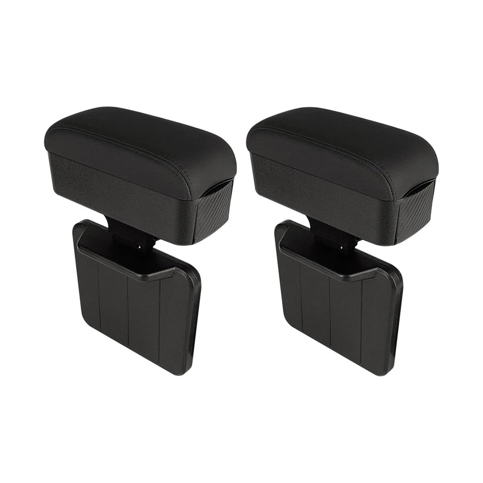 ATATKTHTys Universal Auto Armlehne Ellenbogenstütze Rest Pad mit Getränkehalter Auto Seat Gap Organizer Aufbewahrungsbox Auto Konsole Seitenarmlehne(Black line) von ATATKTHTys
